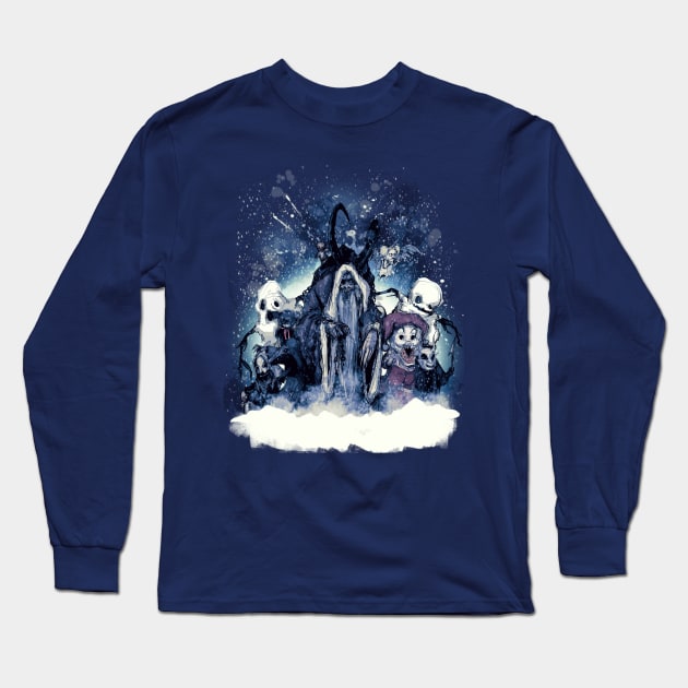 Krampus Long Sleeve T-Shirt by LVBart